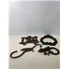 Image 3 : Cast Iron Decorative Set - Lizard Hook, Western Boots Rack, Wreath Plaque & Bird Hook