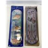 Image 1 : Nostalgic Tin Thermometer Pair - "Chasin' Tail" & "My Bike or My Girlfriend"
