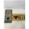 Image 3 : Pair of Wall-Mount Beer Bottle Openers - "Coffee Keeps Me Going" & "I Love Beer"