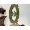 Image 9 : Cast Iron Decorative & Bottle Opener Lot: Mermaid Sign, Deer Mount & More
