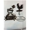 Image 4 : Cast Iron Lot: Crab Figure, Cowboy Hat Rack, Rooster Hook & Pepsi Opener