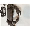 Image 8 : Cast Iron Lot: Crab Figure, Cowboy Hat Rack, Rooster Hook & Pepsi Opener