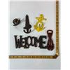 Image 1 : Group of Cast Iron Welcome Sign and Nautical Openers