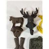 Image 4 : Cast Iron Moose, Horseshoe and Garage Opener Group
