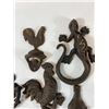 Image 4 : Rooster and Lizard Cast Iron Wall Hooks and Openers