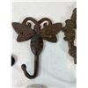 Image 7 : Mixed Cast Iron Hooks and Wall Decor