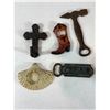Image 3 : Cast Iron Western Boot and Hammer Openers Group