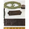 Image 3 : Group of Cast Iron Signs and Bottle Openers