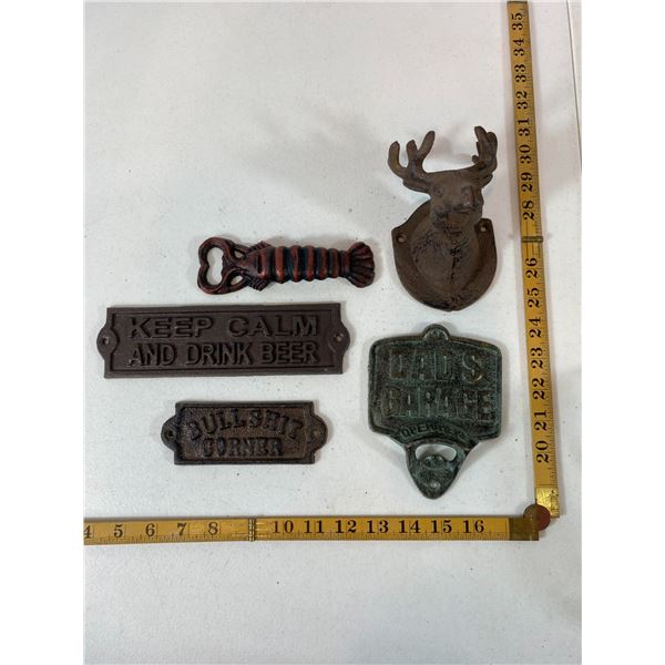 Cast Iron 'Welcome' Sign and Openers