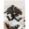 Image 6 : Cast Iron Bird, Rooster and Floral Hook Assortment