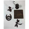 Image 1 : Mermaid Figure and Cast Iron Decor Group
