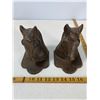 Image 1 : Pair of Cast Iron Horse Head Bookends