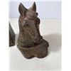 Image 3 : Pair of Cast Iron Horse Head Bookends