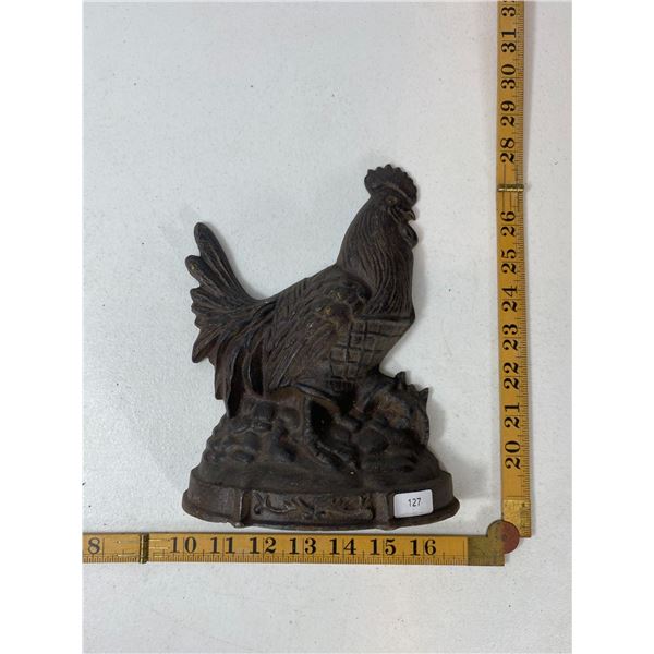 Cast Iron Rooster Doorstop