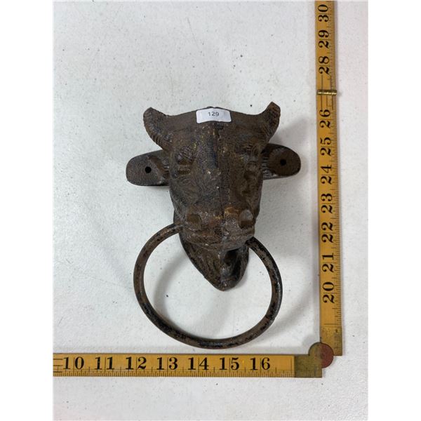 Cast Iron Bull Head Door Knocker