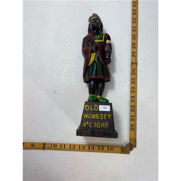 Cast Iron 'Old Honesty 5Â¢ Cigar' Figure