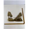 Image 1 : Brass Golfer Scene Wall Plaque