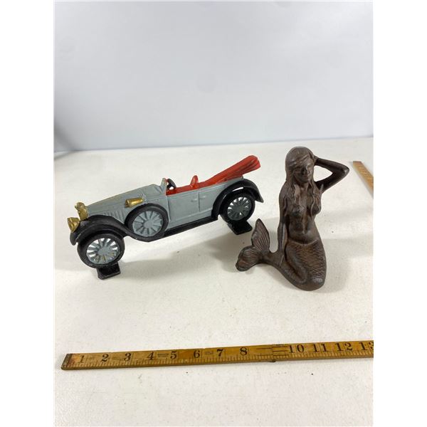 Cast Iron Mermaid Figurine