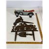 Image 1 : Cast Iron Car & Horse Decor Group