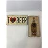 Image 1 : Pair of Wall-Mount Bottle Opener Signs