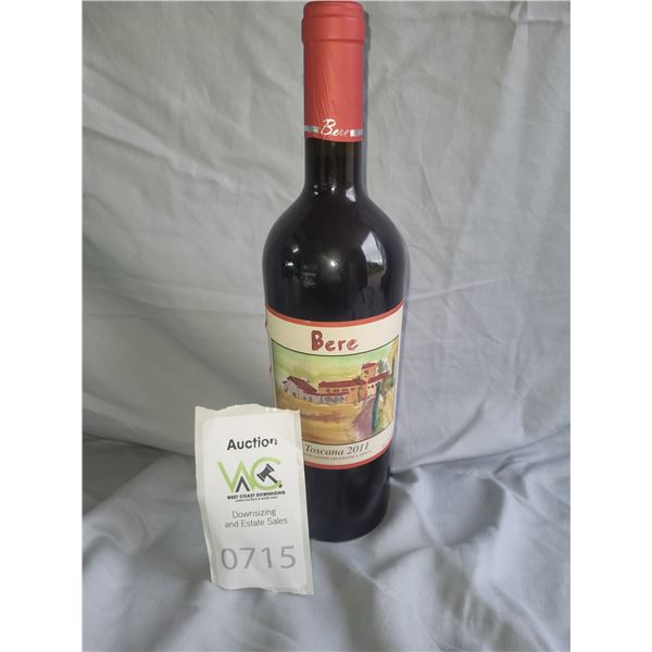 Unopened Bere Toscana Red Wine 1-A