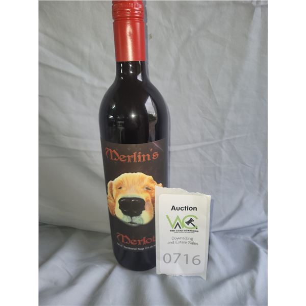 Unopened Merlin's Merlot 1-A