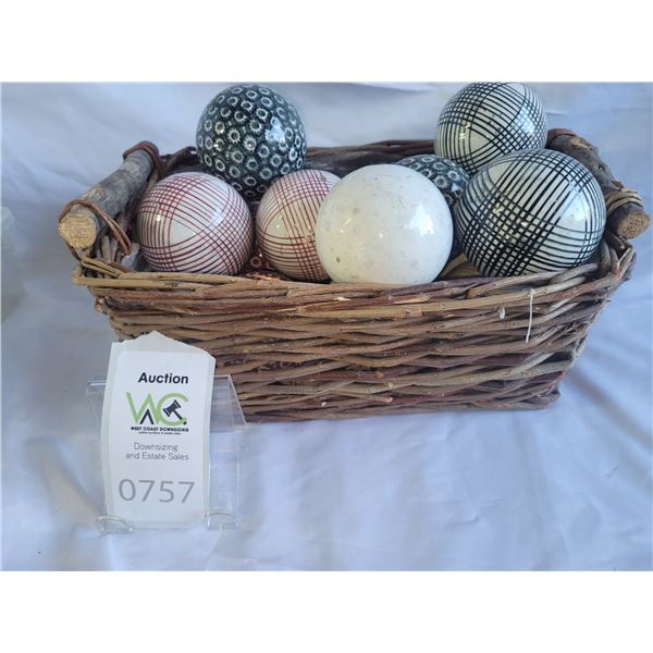 Antique Victorian Carpet Balls 1-A