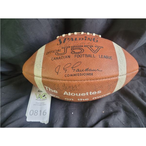 1970's Signed Alouettes Ball 1-A