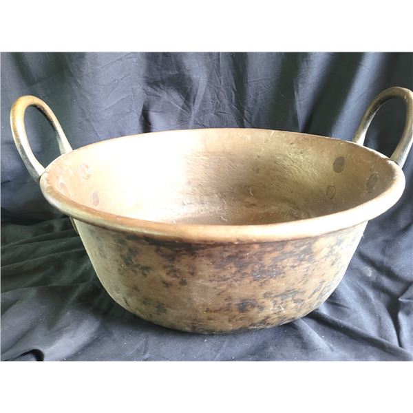 Antique Brass Bowl 1-A