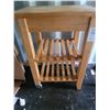 Rolling Butcher Block Cart 3-C