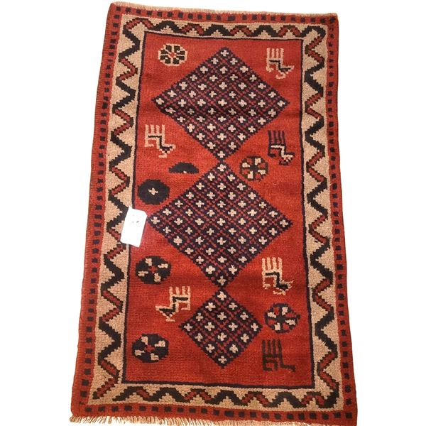 Hand Knotted Persian Wool Rug 3-C