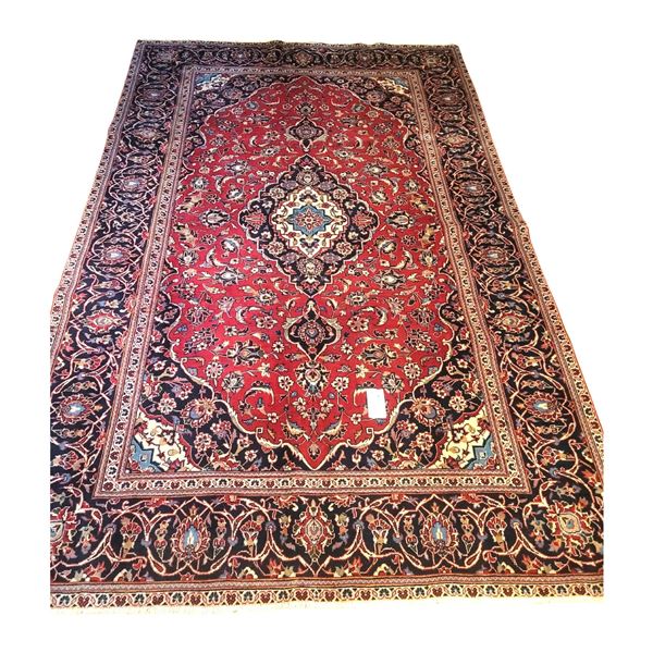 Persian Hand Knotted Wool Rug Kashan 3-C