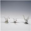 Image 1 : 3pc Lladro Porcelain Duck Figurines, Running, Jumping, and Flying