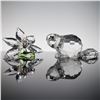 Image 1 : 2pc Swarovski Crystal Figurines, Mother Beaver and Flower