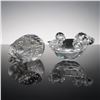 Image 4 : 3pc Swarovski Crystal Figurines , Tortoise, Centenary Swan with Base
