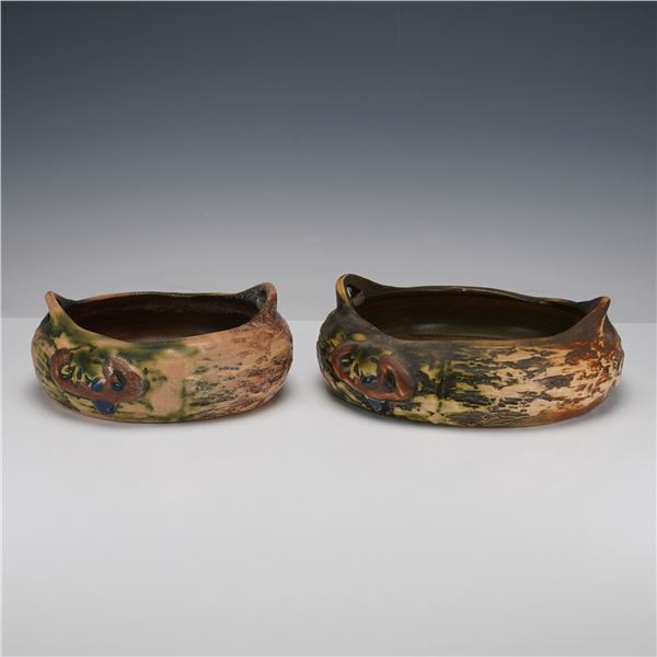 2pc Roseville Pottery Bowls, Imperial