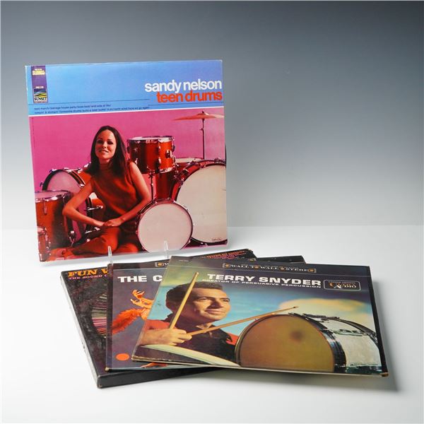 5pc Percussion Record Set, Sandy Nelson, Terry Snyder & More