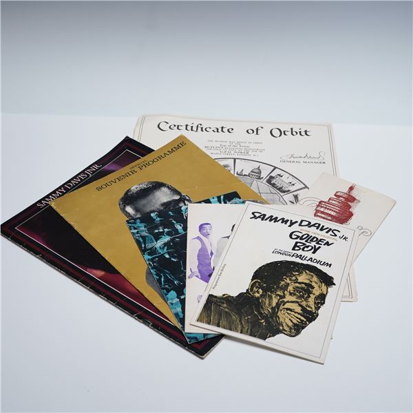 6pc Sammy Davis Jr and London Theatre Souvenir Booklets