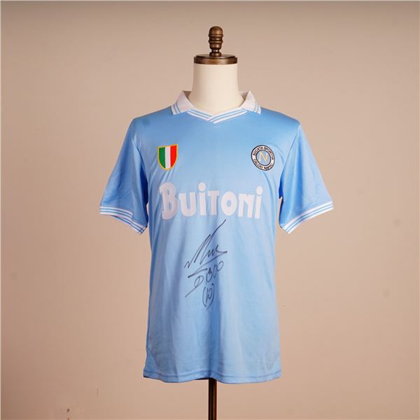 Diego Maradona SSC Napoli 1987-88 Home Shirt w/ COA, Autographed