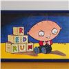 Image 1 : Rob Granito, Family Guy Animation Art, Stewie with Redrum Blocks, Signed