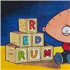 Image 4 : Rob Granito, Family Guy Animation Art, Stewie with Redrum Blocks, Signed