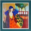 Image 1 : Itzchak Tarkay, Framed Seriolithograph on Paper, Indigo Chapeau w/ COA