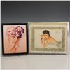 Image 1 : 2pc Alberto Vargas Beauty & the Beast Print with Varga Girl Jan.Cal.Page