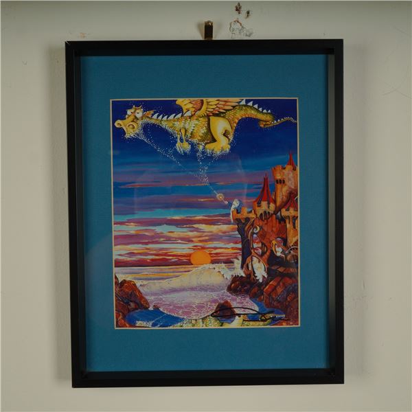 Steve Gill Signed Print, Dragon Wiz Fantasy Art