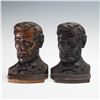 Image 3 : Pair of Cast Bronze Bookends, Abraham Lincoln