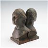 Image 2 : Pair of Cast Iron George Washington Bust Bookends