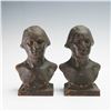 Image 3 : Pair of Cast Iron George Washington Bust Bookends