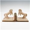 Image 1 : Pair of Cast Metal Horse Bookends