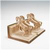 Image 2 : Pair of Cast Metal Horse Bookends