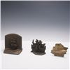 Image 2 : 3pc Naval Vessel Themed Bronze Bookends